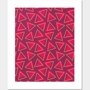 Triangle Shape Seamless Pattern 017#001 Posters and Art